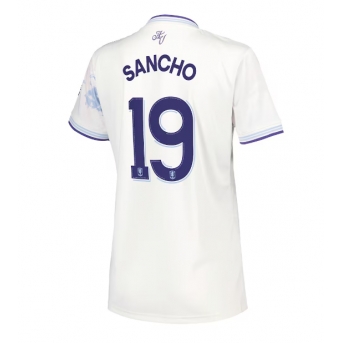 Billige Fotballdrakt Aston Villa Jadon Sancho #19 Replika Tredjedrakt Dame 2025-26 Kortermet